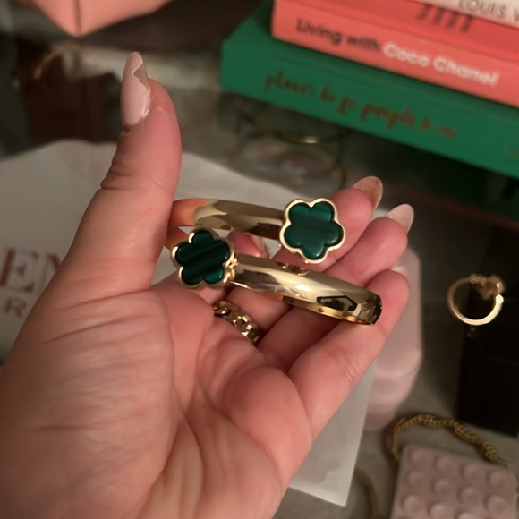 Emerald green gold jewelry set - Picture 5 of 5